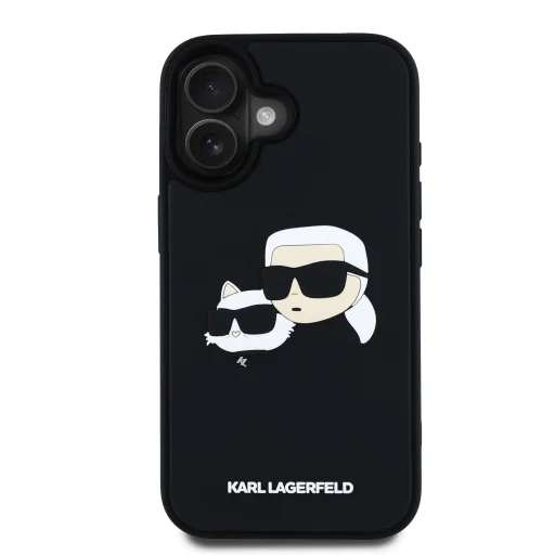  iPhone 16 Karl Lagerfeld 3D Rubber Double Heads tok - 3