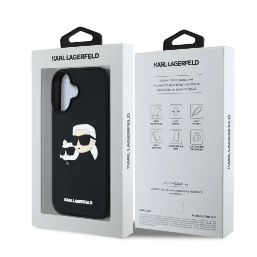  iPhone 16 Karl Lagerfeld 3D Rubber Double Heads tok - 7