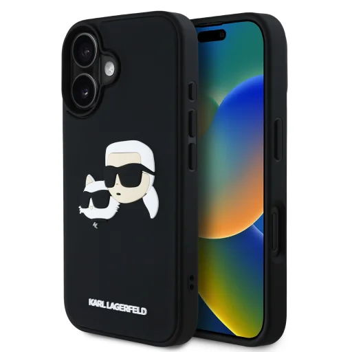  iPhone 16 Karl Lagerfeld 3D Rubber Double Heads tok - 1