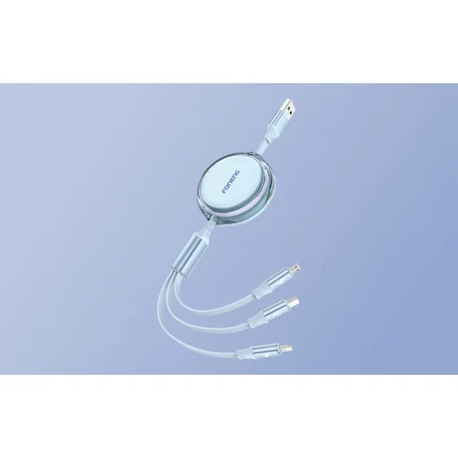 Foneng X113 3 az 1-ben kábel X113 1.1M Kék - 2