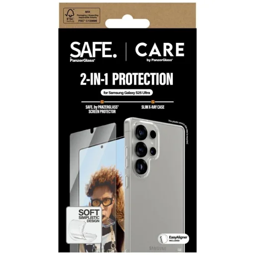 CARE by PanzerGlass Fashion 2in1 tok + üvegfólia védőszett Samsung Galaxy S25 Ultra készülékhez - 4