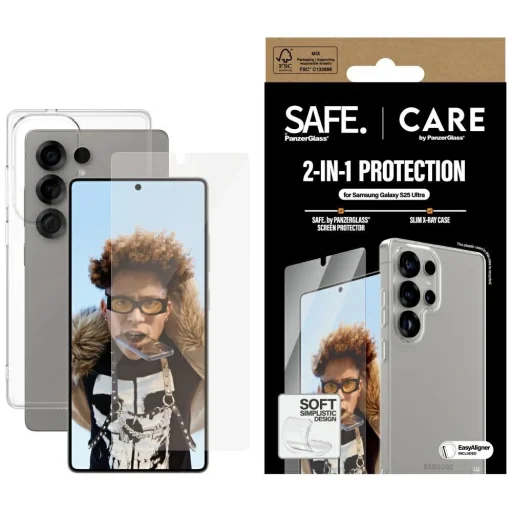 CARE by PanzerGlass Fashion 2in1 tok + üvegfólia védőszett Samsung Galaxy S25 Ultra készülékhez - 1