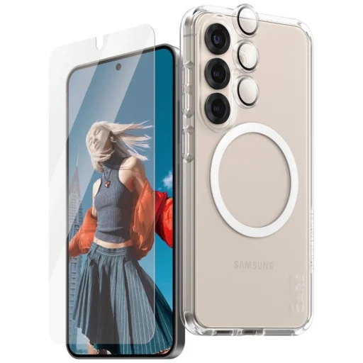 CARE by PanzerGlass Flagship 3 az 1-ben Tok + Üvegfólia + Objektívvédő Készlet Samsung Galaxy S25 tok - 2