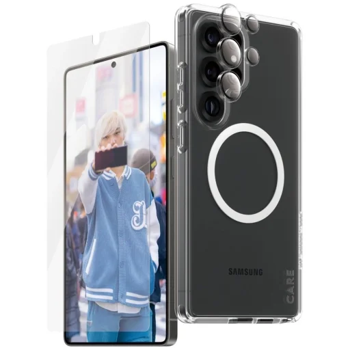 CARE by PanzerGlass Flagship 3in1 Tok + Üvegfólia + Lencsevédő Készlet Samsung Galaxy S25 Ultra számára - 2