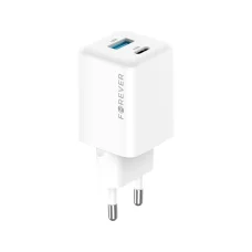Forever TC-08-45AC GaN PD QC töltő 1x USB-C 1x USB 45W fehér