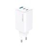 Forever TC-08-65ACC GaN PD QC töltő 2x USB-C 1x USB 65W fehér - 2