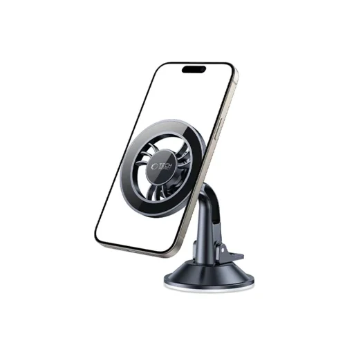 Tech-protect N56 Mágneses Magsafe Műszerfalra rögzíthető autós tartó Fekete - 2