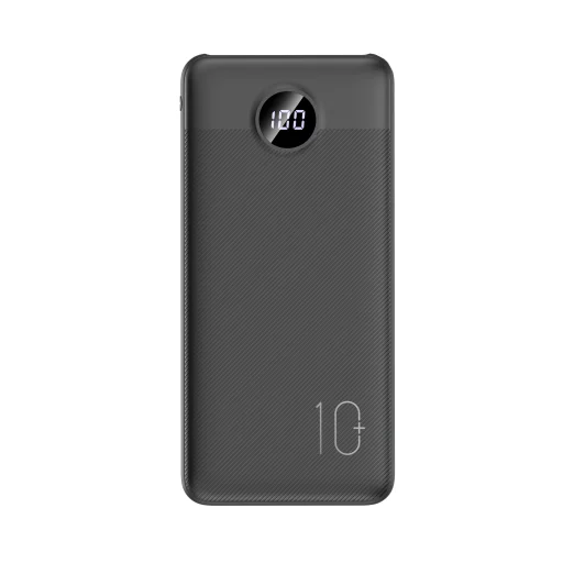 Powerbank Veger L10S (W1105PD) 10000mAh 20W 2A PD QC3.0 - fekete - 1