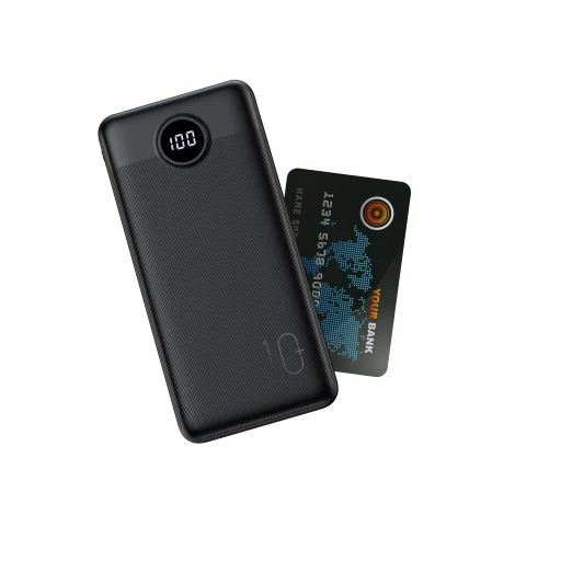 Powerbank Veger L10S (W1105PD) 10000mAh 20W 2A PD QC3.0 - fekete - 2