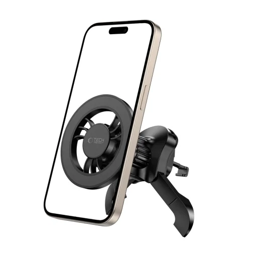 Tech-protect N56 Mágneses Magsafe Stabil Szellőzőre Erősíthető Autós Telefontartó Fekete - 2