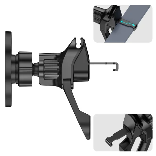 Tech-protect N56 Mágneses Magsafe Stabil Szellőzőre Erősíthető Autós Telefontartó Fekete - 7