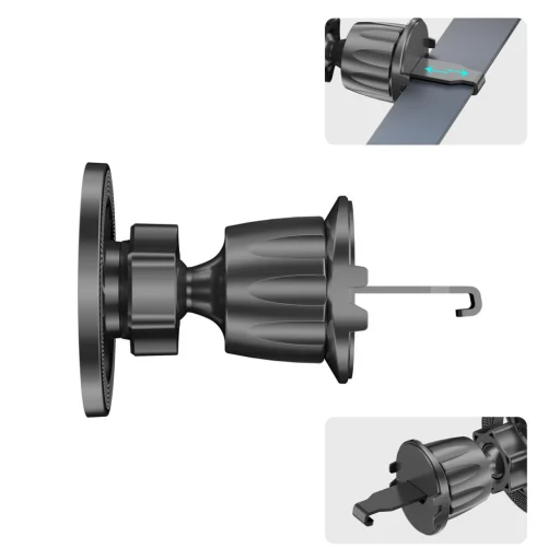 Tech-protect N58 Mágneses Magsafe Műszerfalra és Szellőzőre Rögzíthető Autós Tartó Fekete - 8