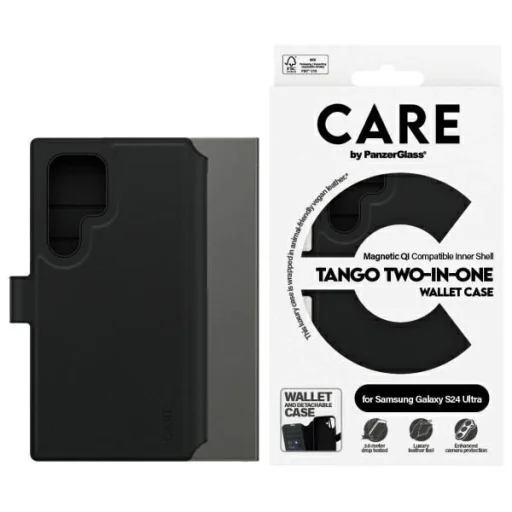 CARE by PanzerGlass Feature Tango 2w1 Wallet fliptok Samsung Galaxy S24 Ultra - fekete tok - 1