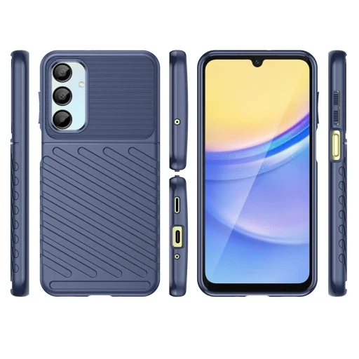 Thunder Case Samsung Galaxy A56/A36 szilikon páncél tok - kék - 3
