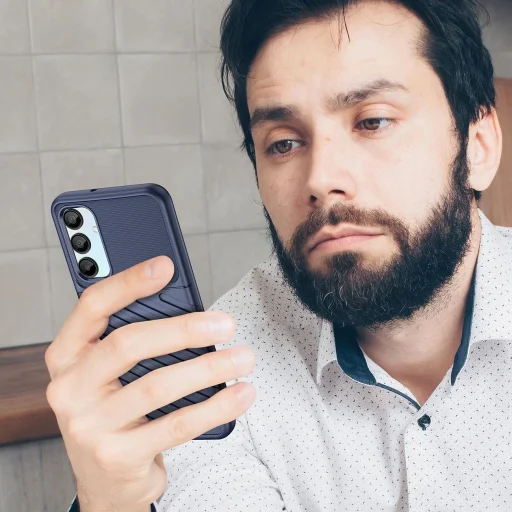 Thunder Case Samsung Galaxy A56/A36 szilikon páncél tok - kék - 5