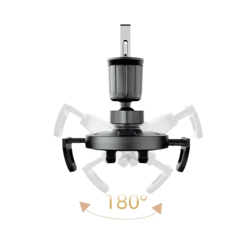 Dudao F2+ okostelefon tartó szellőzőre, befogós - fekete - 4