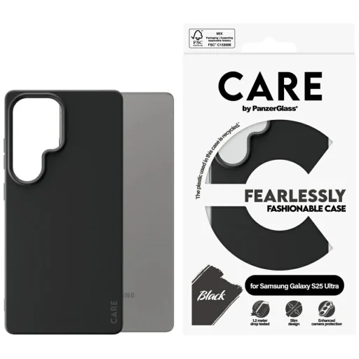 CARE by PanzerGlass divatos tok Samsung Galaxy S25 Ultra - Fekete tok - 1