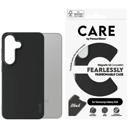 CARE by PanzerGlass Fashion Samsung Galaxy S25 - Fekete tok - 1