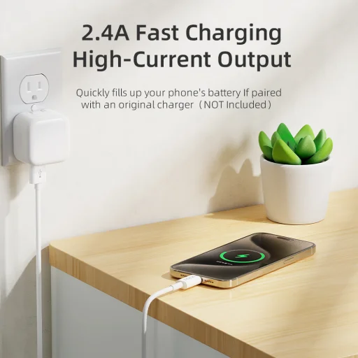 Rock Cable P8 Basic Series - USB- Type C - PD 27W 2A 1 méter fehér - 2