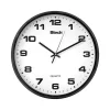 Btech BH-100 falióra, 33 cm átmérő, fehér számlap, fekete keret, műanyag thumbnail
