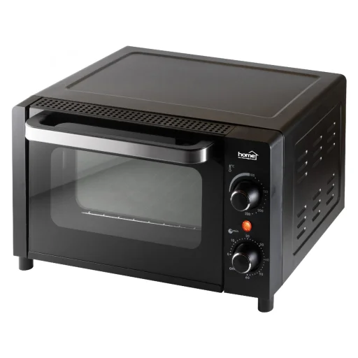 Home HG MS 10 mini sütő termosztáttal, teljesítmény 1050 W, 9 literes, max. 230 °C, dupla üvegezésű ajtó, fekete - 1