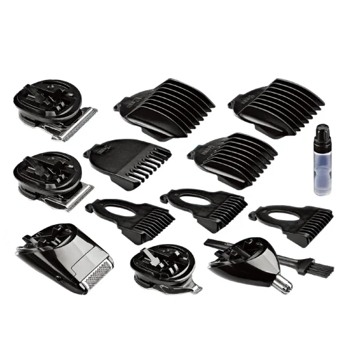 Home HG HS 12 haj- és testszőrnyíró készlet, vezetékes és vezeték nélküli használat, 5 cserélhető fej, 7 műanyag fésű, Li-ion akkumulátor - 3