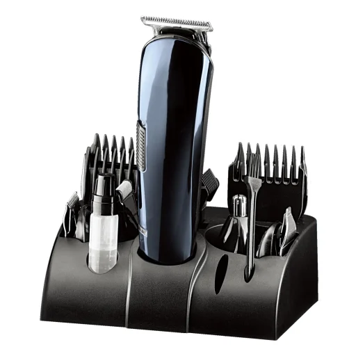 Home HG HS 12 haj- és testszőrnyíró készlet, vezetékes és vezeték nélküli használat, 5 cserélhető fej, 7 műanyag fésű, Li-ion akkumulátor - 1