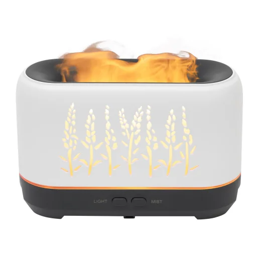 Home AD 200F aromadiffúzor lángeffekttel, ultrahangos hidegpárásító, 200 ml kapacitás, tartozék hálózati adapter - 1