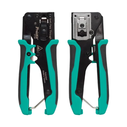 Pro'skit CP-342 UTP-RJ45-8P8C gyorskrimpelő fogó, nyitott végű dugókhoz, biztonsági zár, gyors - 2