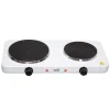 Home HG R 02WH hordozható elektromos főzőlap, dupla, teljesítmény 1000 W + 1500 W, ∅15 cm + ∅18 cm főzőfelület, zománcozott készülékház, fehér thumbnail