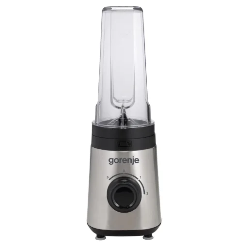 Gorenje BSM600E smoothie maker, 320 W, négyes pengerendszer, 2 db kehely, inox - 1