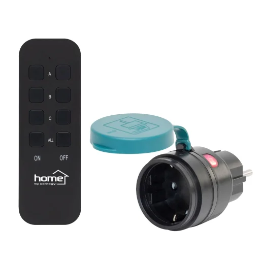 Home THO2311 távirányítható kültéri hálózati aljzat szett, IP44, 2300 W, 1 aljzat +1 távirányító, 40m hatótáv - 1