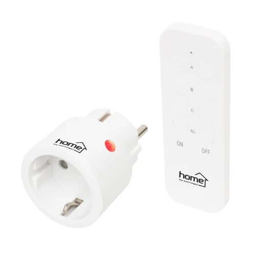 Home TH2311 távirányítható mini hálózati aljzat szett, 2300 W, 1 aljzat + 1 távirányító - 1