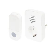 Home DBA1101AC vezeték nélküli csengő, elemes nyomógomb, max 150m hatótáv, 38 dallam, IP44 nyomógomb