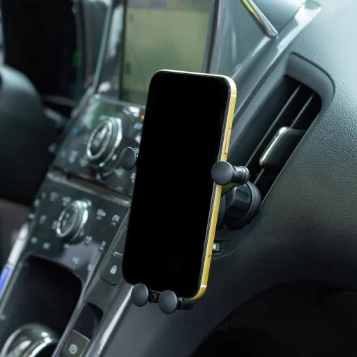 Maxlife szellőzőre erősíthető autós telefontartó MXCH-06 fekete - 6