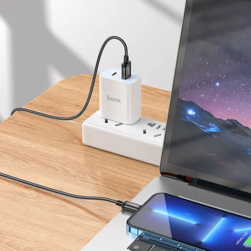 HOCO kábel USB A - Lightning 2,4A X89 2 m fekete - 6