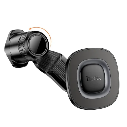 HOCO mágneses autós telefontartó légbefúvóra H74 fekete fém szürke - 6