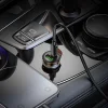 HOCO autós töltő USB A + Type C + Type C Lightning kábel PD QC3.0 43W NZ16A fém szürke thumbnail