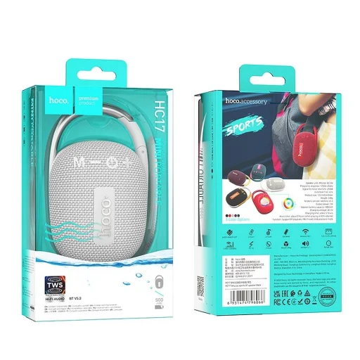 HOCO vezeték nélküli bluetooth hangszóró HC17 szürke - 3