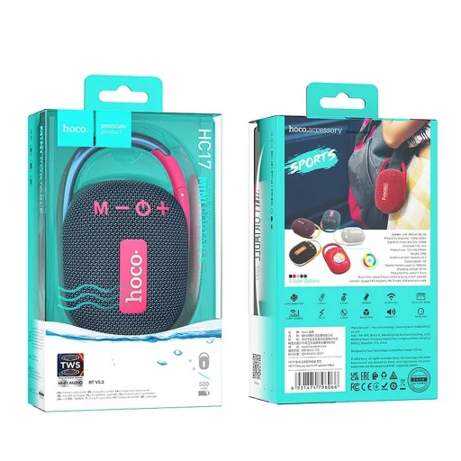 HOCO vezeték nélküli hangszóró bluetooth HC17 tengerészkék - 3