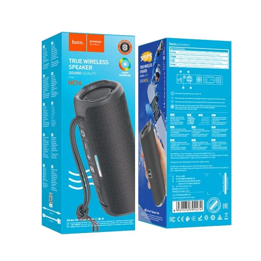 HOCO vezeték nélküli hangszóró bluetooth HC16 szürke - 3