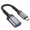 HOCO átalakító OTG Type C (hím) - USB A (női) 3.04A UA24 fekete thumbnail