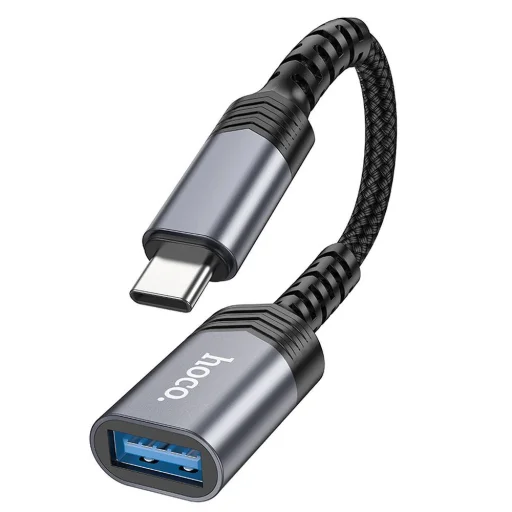 HOCO átalakító OTG Type C (hím) - USB A (női) 3.04A UA24 fekete - 4