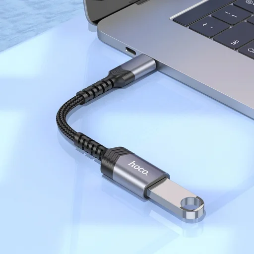 HOCO átalakító OTG Type C (hím) - USB A (női) 3.04A UA24 fekete - 7