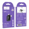 HOCO adapter OTG 2in1 Type C (férfi) / Lightning (férfi) USB A (női) UA31F fekete thumbnail