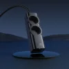 HOCO hálózati elosztó 2 aljzattal + USB A + 3 x Type C PD QC3.0 3A 67W NS10 2 m fekete thumbnail
