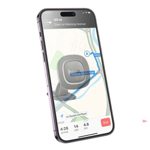 HOCO mágneses autós tartó középkonzolra H73 fekete szürke - 8