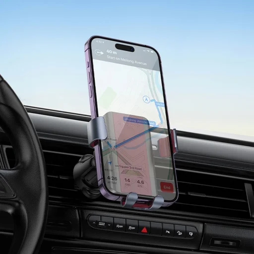 HOCO gravitációs autós telefontartó szellőzőre H70 fekete és piros - 3