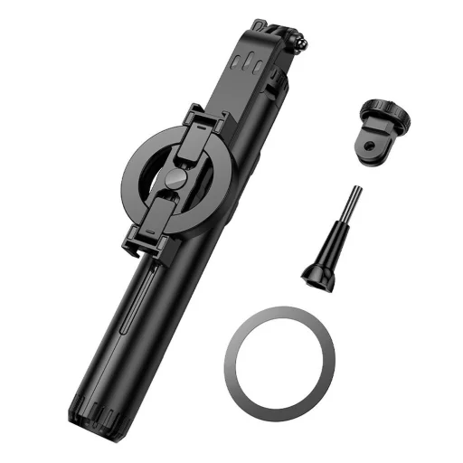 HOCO mágneses selfie bot vezeték nélküli távirányítóval és állvánnyal K25 fekete - 4