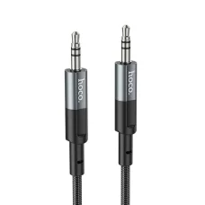 HOCO kábel AUX Jack 3,5 mm (férfi) Jack 3,5 mm (férfi) UPA23 1 m fém szürke
